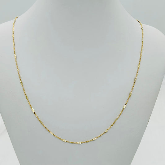 14KG282CH Singapore Chain 1.4mm. X 22"