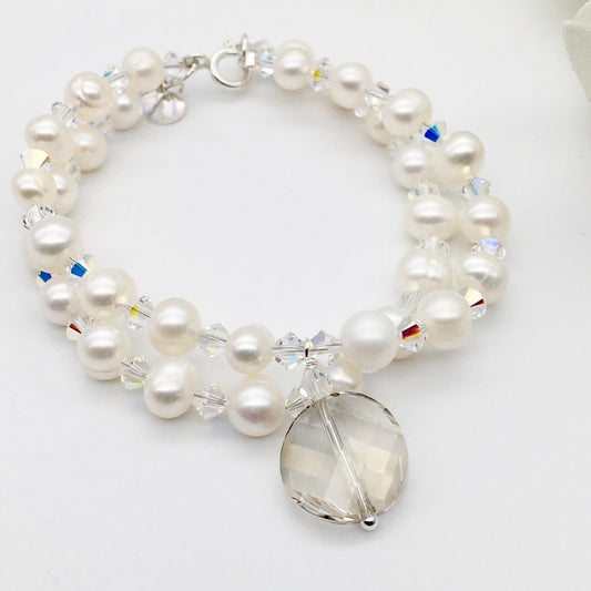 SH970SW Pearls Bracelet 7"