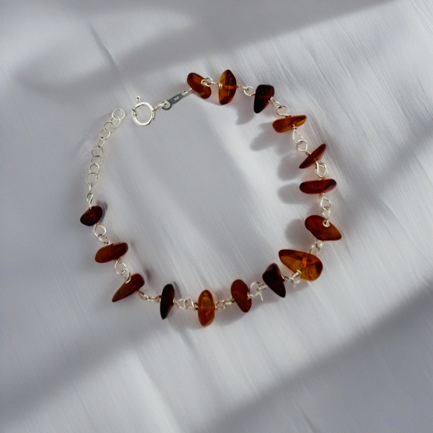 ST1933BL Amber Bracelet 7.5"