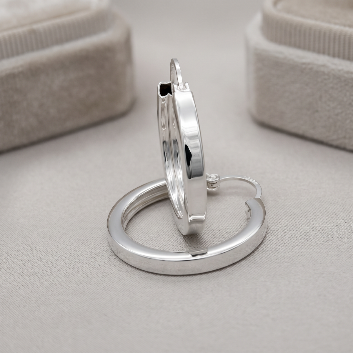S1969 Hoop Earrings 3mm. X 24mm.