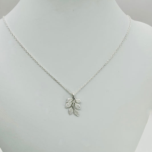 Z1926 Leaves Necklace 18"