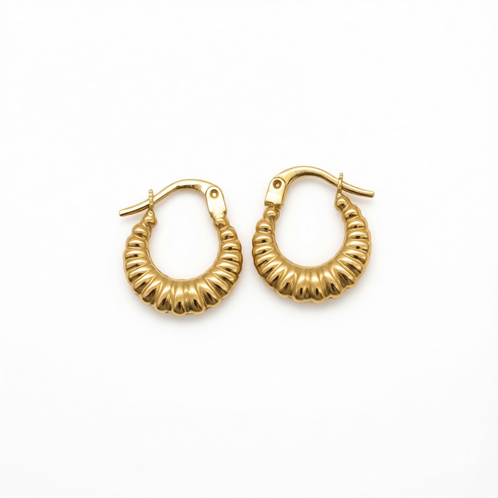 10KG06 Hoop Earrings 15mm.
