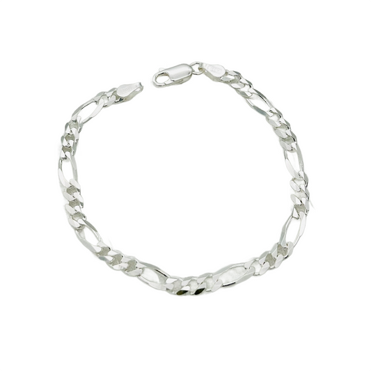 S1723BL Flat Figaro Bracelet  4.7mm. X 7"