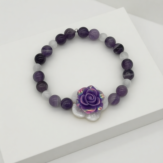 ST1208BL Amethyst Bracelet 7.5"