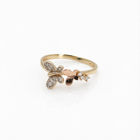 14KG493R Butterflies Ring #8