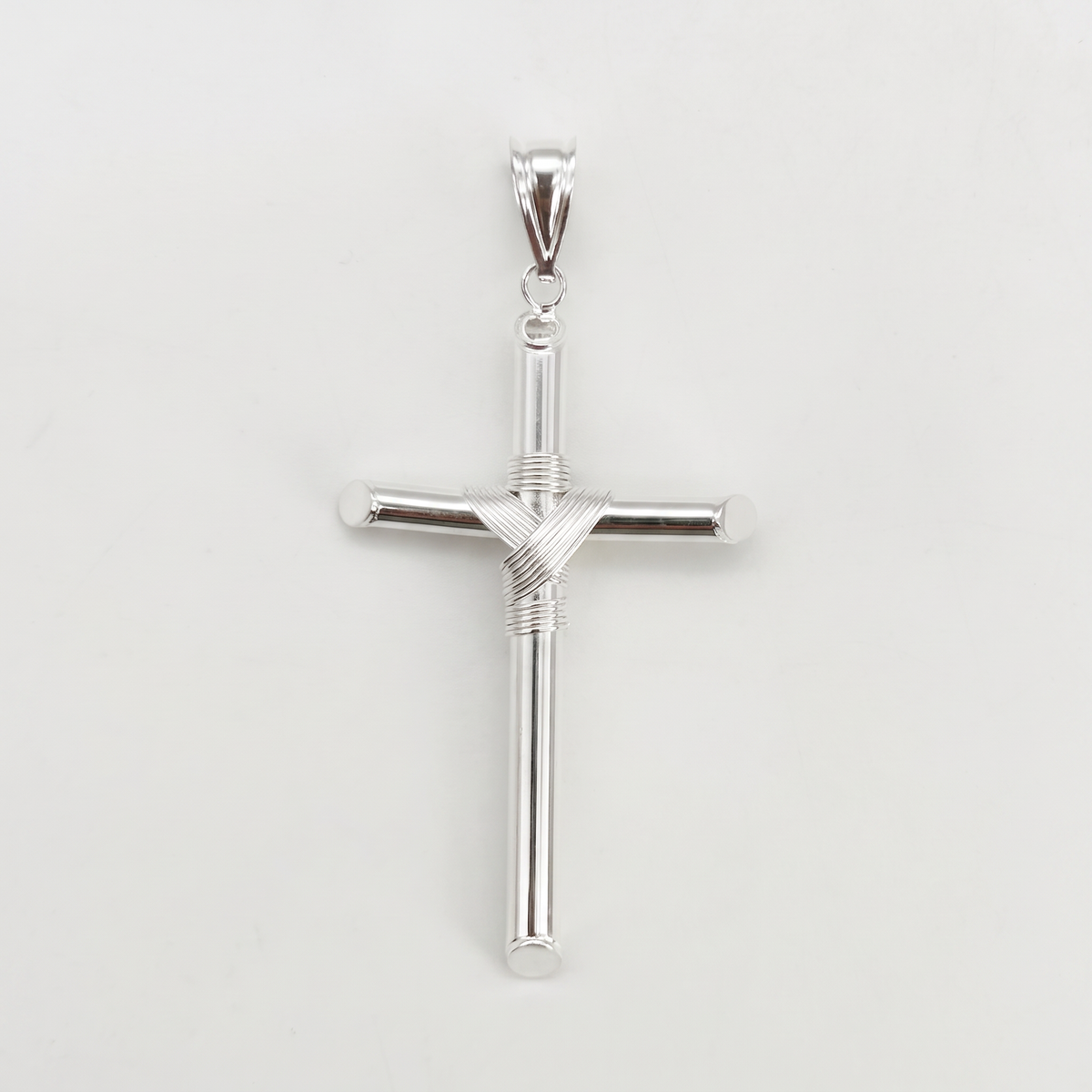 S1977P Hollow Cross Pendant 55mm.