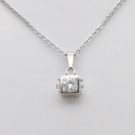 SS1272NL Cube Necklace 18"