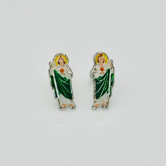 S1899 San Judas Earrings 13mm.