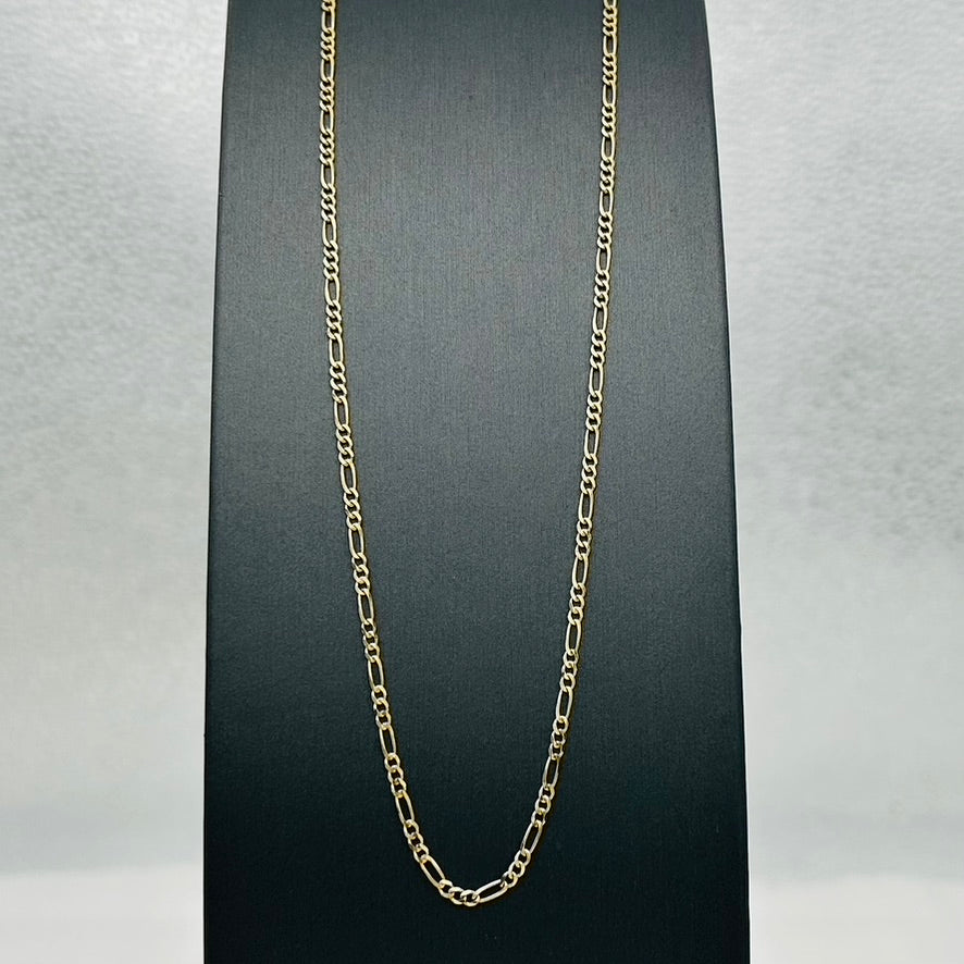 14KG302CH Figaro Chain 2.6mm. X 22"