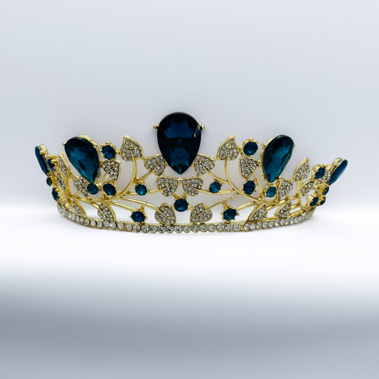 F462 Teal Blue Tiara