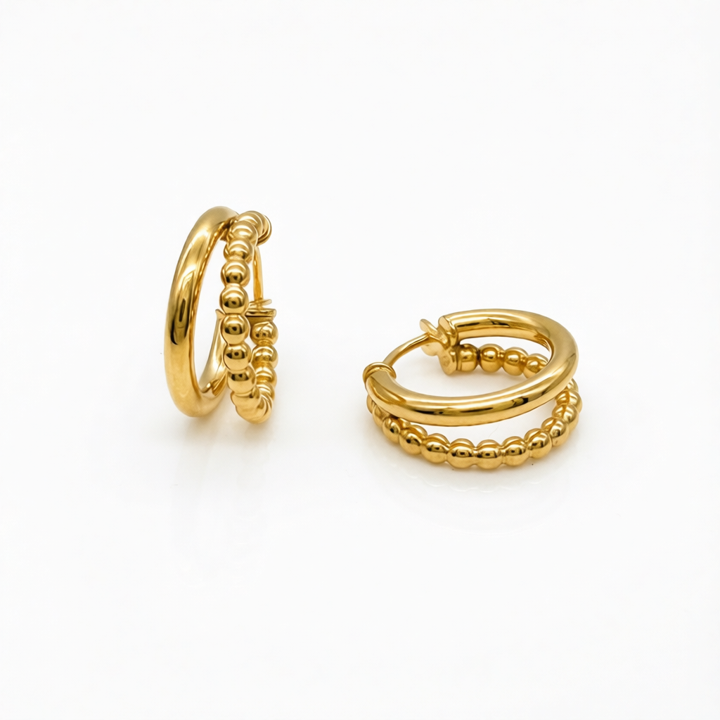 10KG05 Hoop Earrings 13mm.