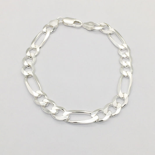 S1448BL Figaro Super Flat Bracelet 9mm X 9"