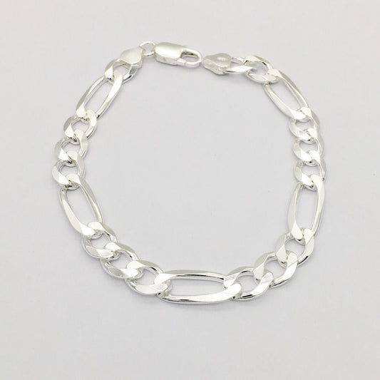 S1448BL Figaro Super Flat Bracelet 9mm. X 8"