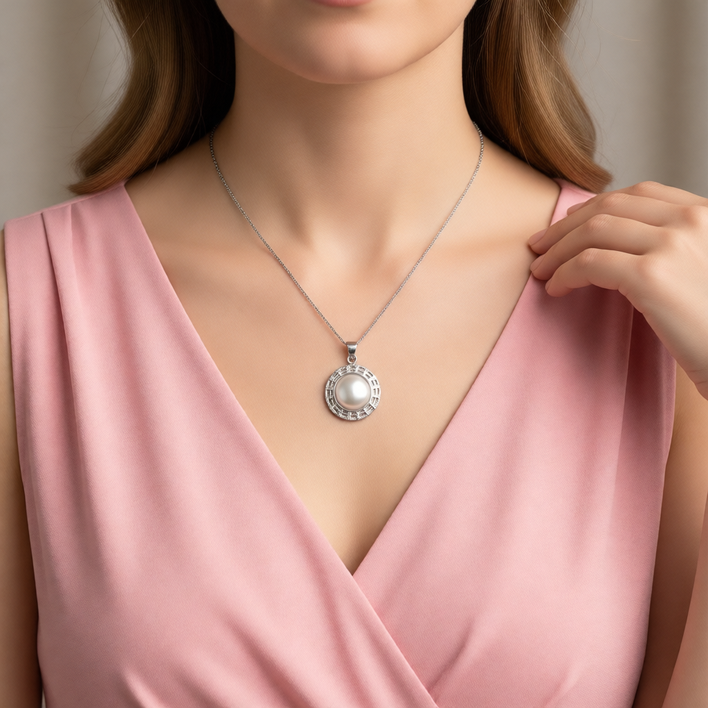 F470 Pearl Necklace 20"