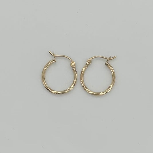 14KG487 Hoop Earrings 15mm.