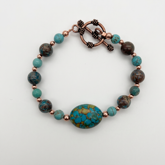 CO31 Magnesite Bracelet 7.5"