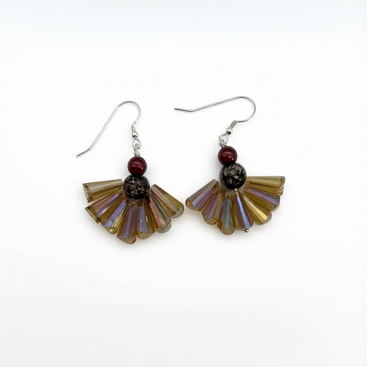 C1498 Fan Earrings