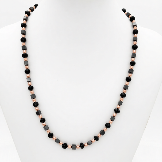 CO28NL Tourmaline & Magnets Necklace 18"