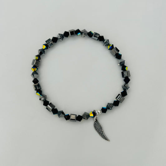 C1389BL Black With Wing SW7"