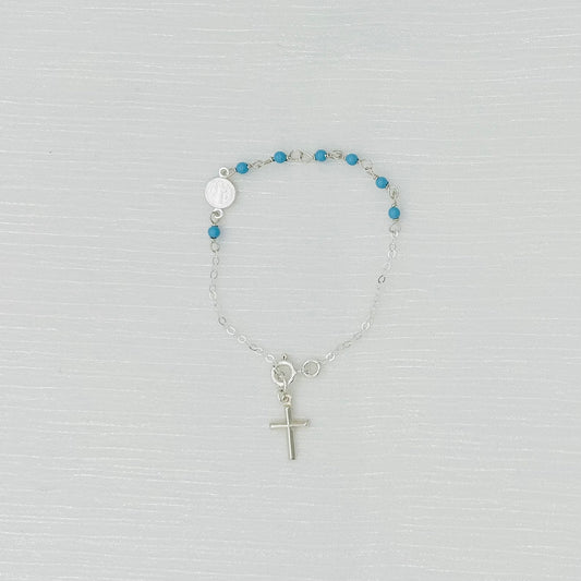 C1487 Blue San Benito Bracelet 7"