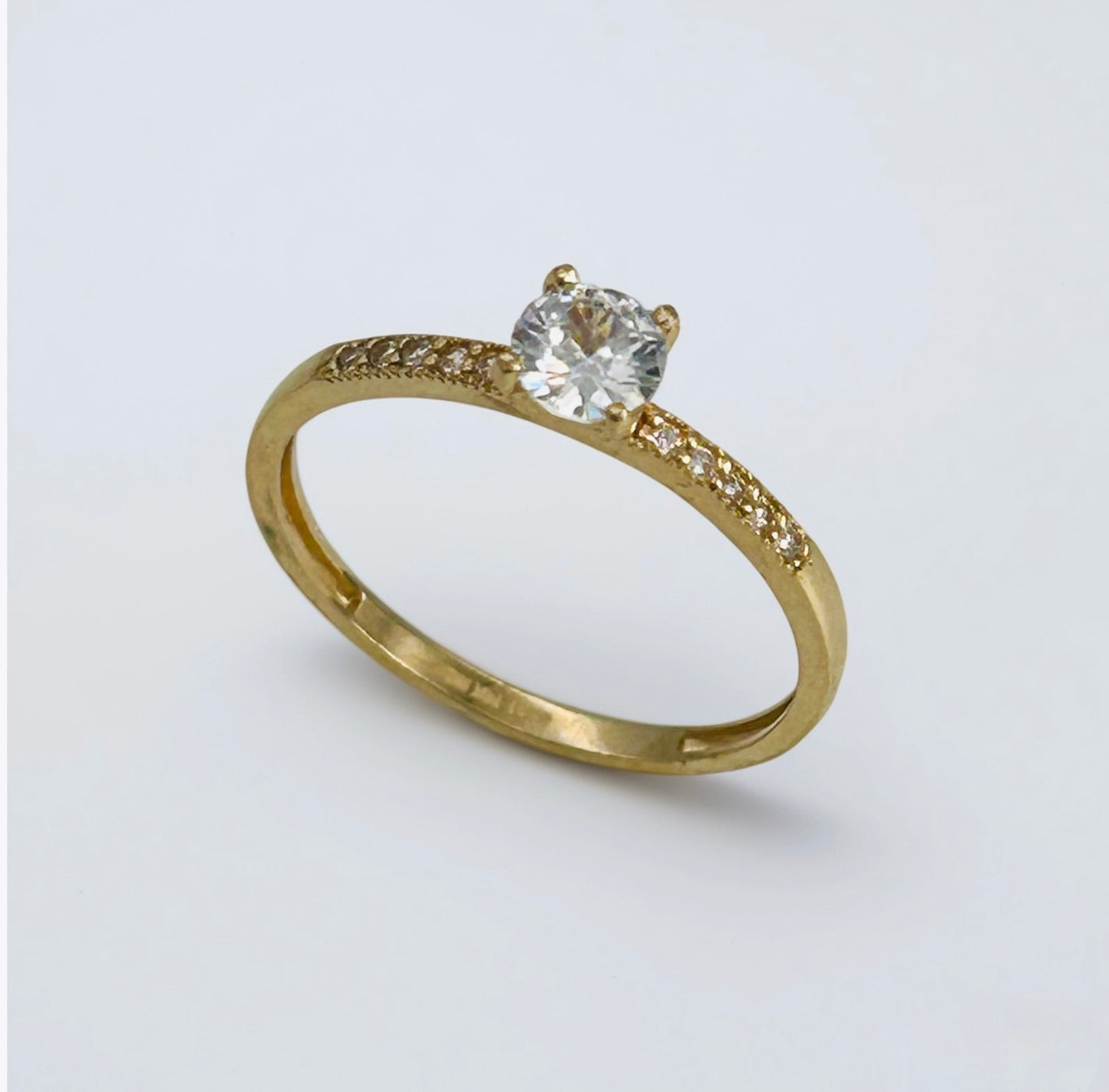 14KG474 14K Gold Engagement Ring #9