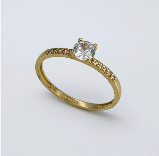 14KG474 14K Gold Engagement Ring #9