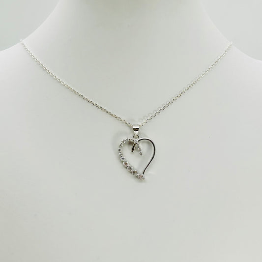 Z1909 Heart Necklace 18"