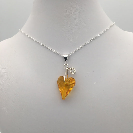 C1174SW Yellow Necklace 16"