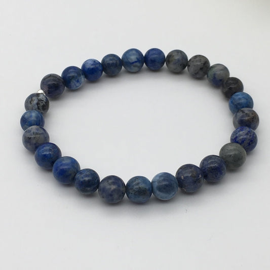 ST1419BL Lapis Lazuli Bracelet 8"