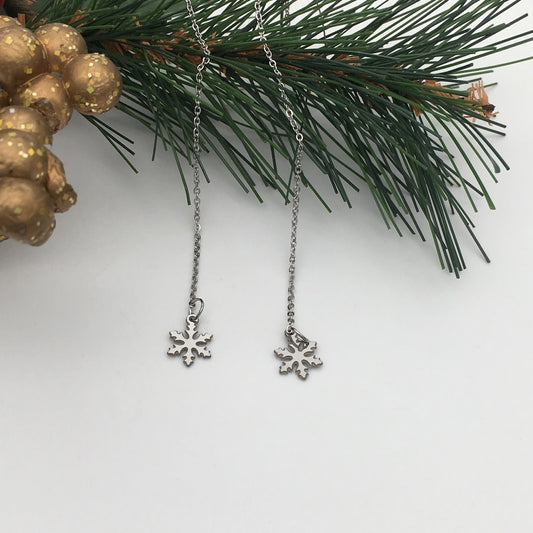 SS1318 Snow Flake Thread Earrings