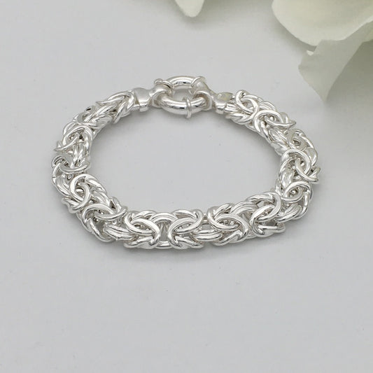 S1485BL Byzantine Bracelet 10.5mm. X 7"