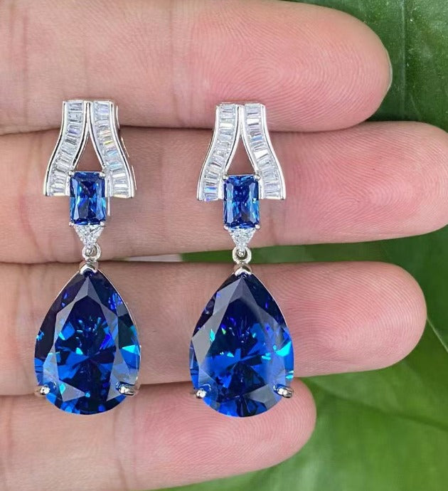 ST1974 Sapphire Earrings