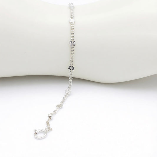 S1929BL Curb star Bracelet 2.1mmx7"