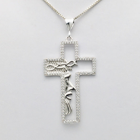 Z1319P Cross Pendant 53mm. x 27mm.