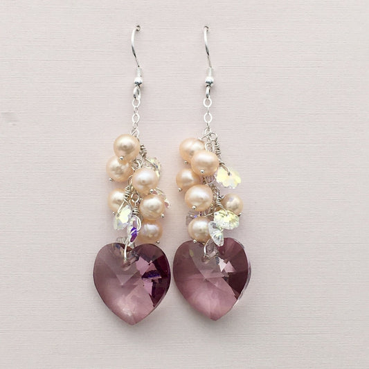 SH980ER Pearls With Heart