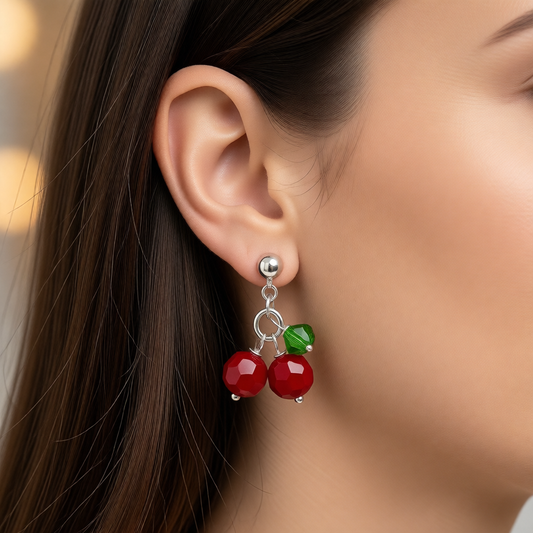 C1489 Cherry Earrings