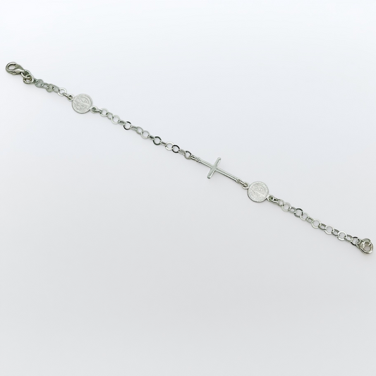 S1881 San Benito With Cross Bracelet 8"