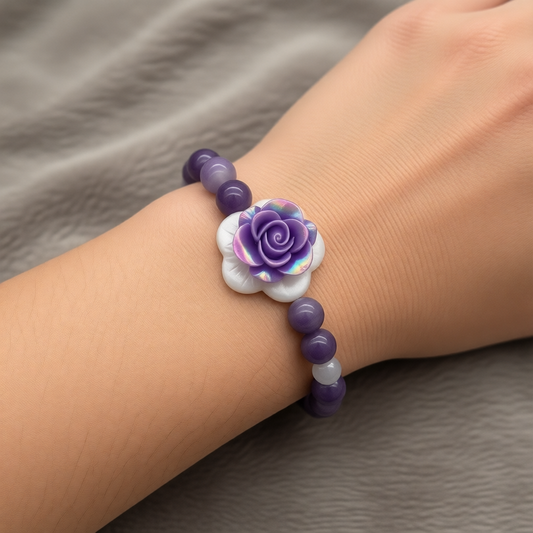 ST1208BL Amethyst Bracelet 7.5"