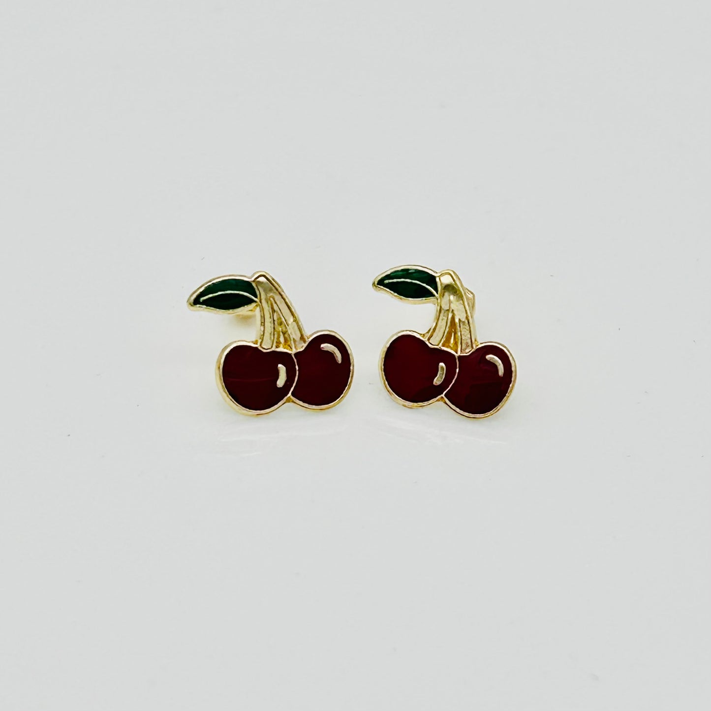 14KG439 Cherry Earrings 10mm.