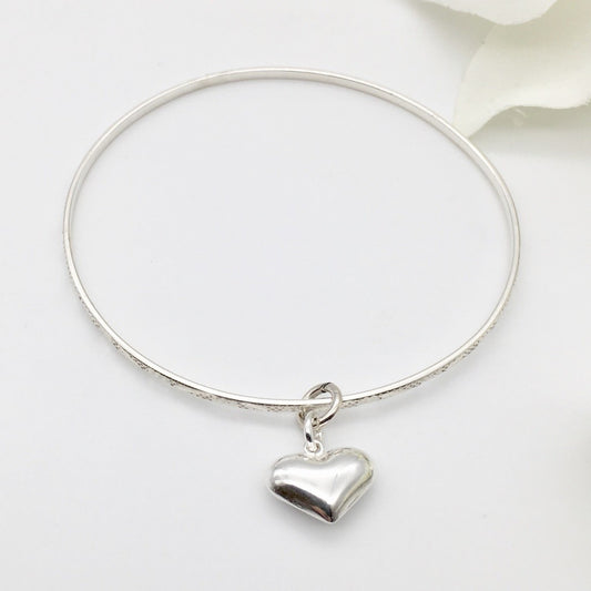 S1453BL Bangle With Heart Bracelet 60mm