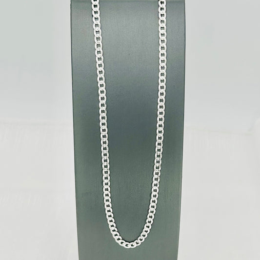 S1793 Super Flat Curb Pave Chain 4mm. X 26"