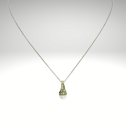 SS1522 freshwater Pearl Necklace 18"