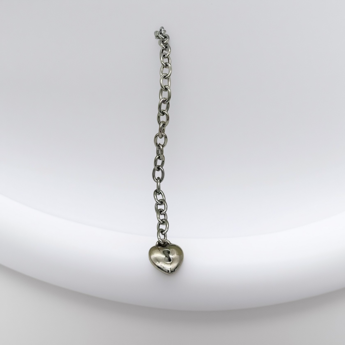SS1590 Heart Bracelet 8"