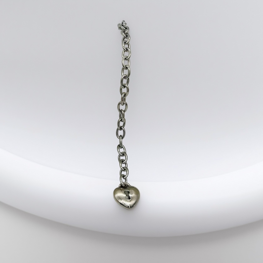 SS1590 Heart Bracelet 8"