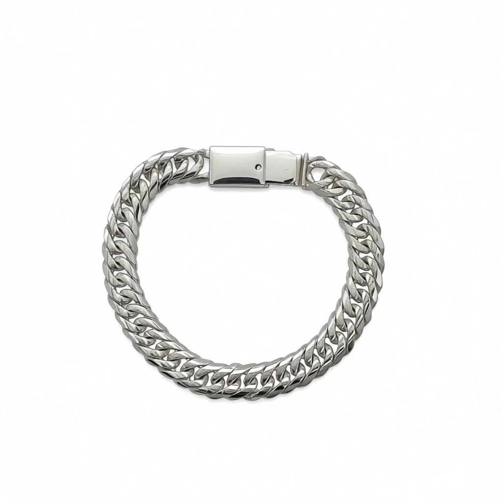 S1943 Curb Pave Bracelet 10mm. X 8"