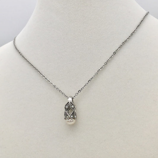 SS1503 Pearl Necklace 18"