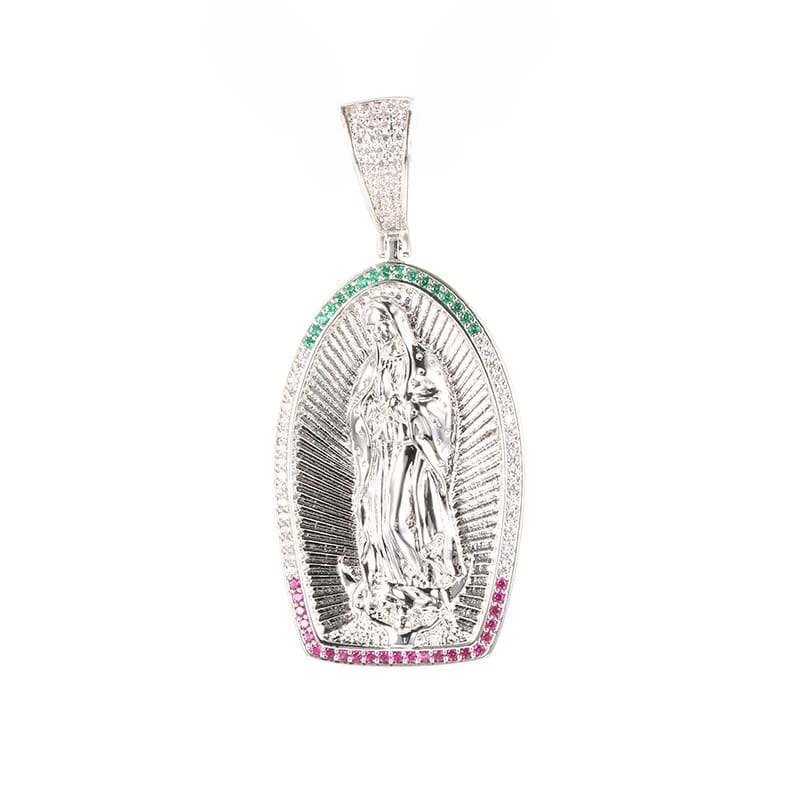 Z1895 Virgin Mary Pendant 25mm. X 58mm.