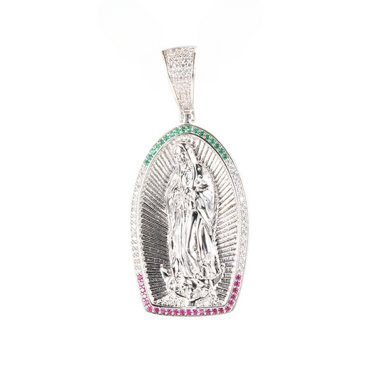 Z1895 Virgin Mary Pendant 25mm. X 58mm.