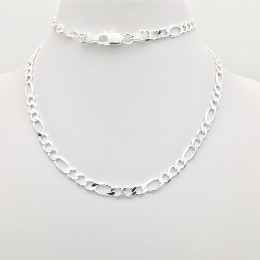 S1424CH Super Flat Figaro Chain 7mm. X 22"