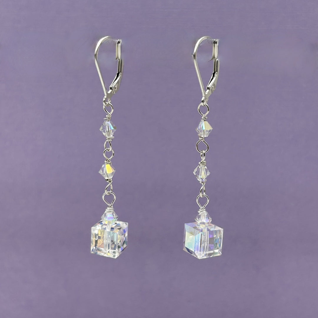 C1284SW Clear Earrings